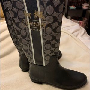 Coach rain boots